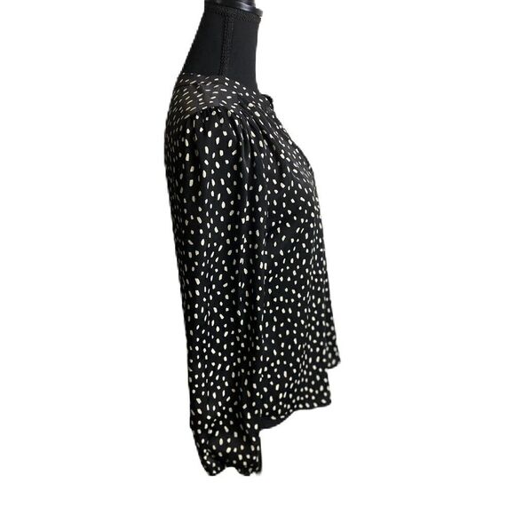 #512 DREW Black Dot Blouse - Picture 4 of 6